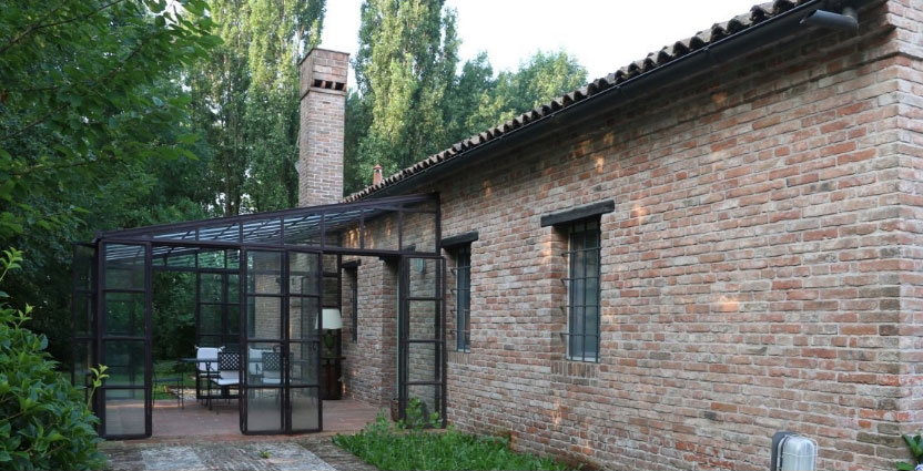 Veduta degli edifici storici di Borgo Giustiniani